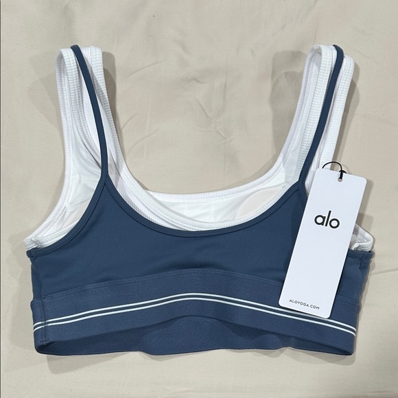 ALO [soldout] better together airbrush bra in bluestone - Picture 5 of 5